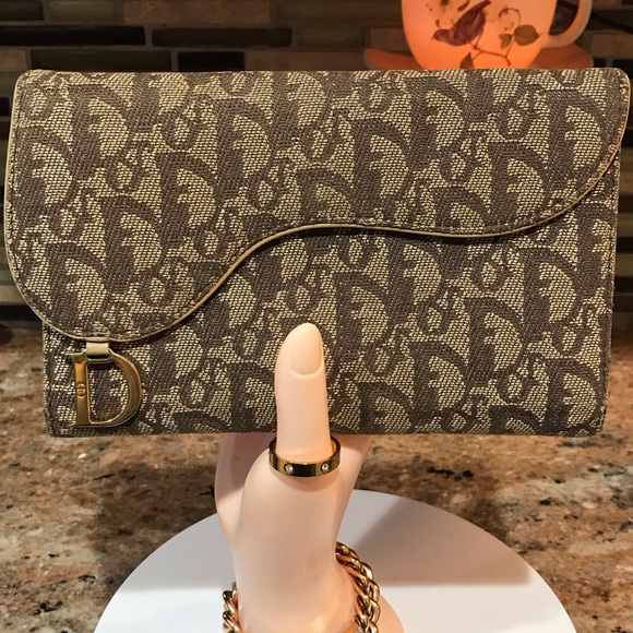 DIOR Signature Trotter Canvas/Leather Wallet 😍❤️‍🔥❤️ - Picture 3 of 17